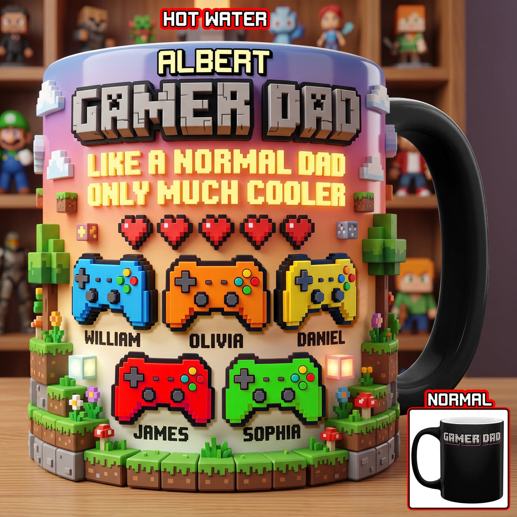 Gamer Dad Magic Coffee Mug - Personalized Gifts For Dad 01paqn200426