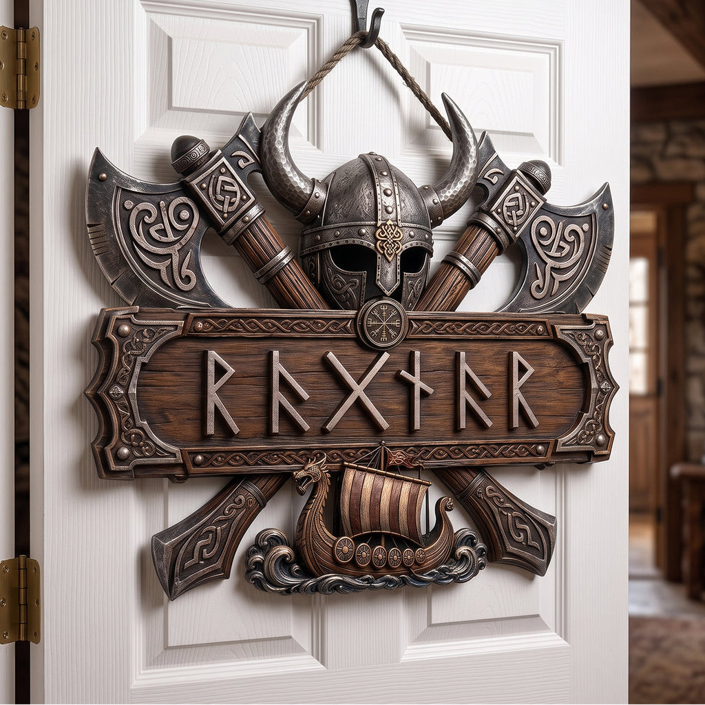 Viking Style Acrylic Sign - Personalized Gifts For Warriors 04NATN100726