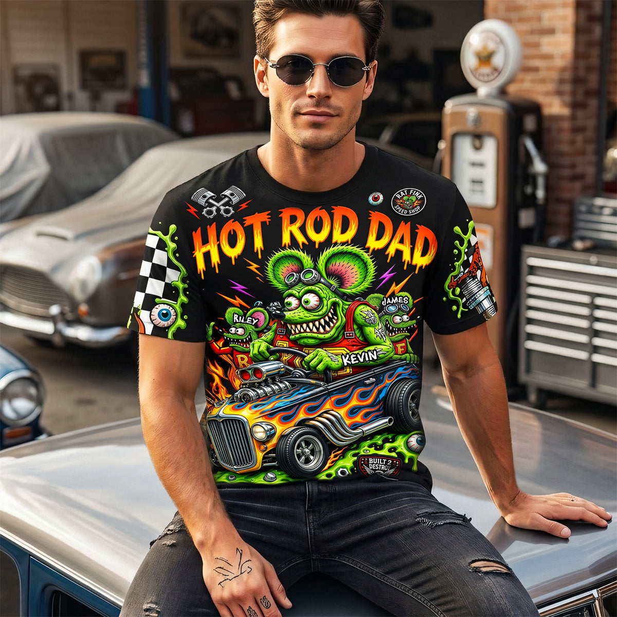Vintage Racing Dad Shirt - Personalized Gifts For Father 01PATA080526