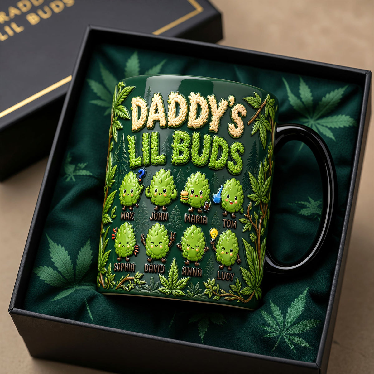 Daddy's Lil Buds Magic Ceramic Coffee Mug - Personalized Gifts For Dad 05toqn060526