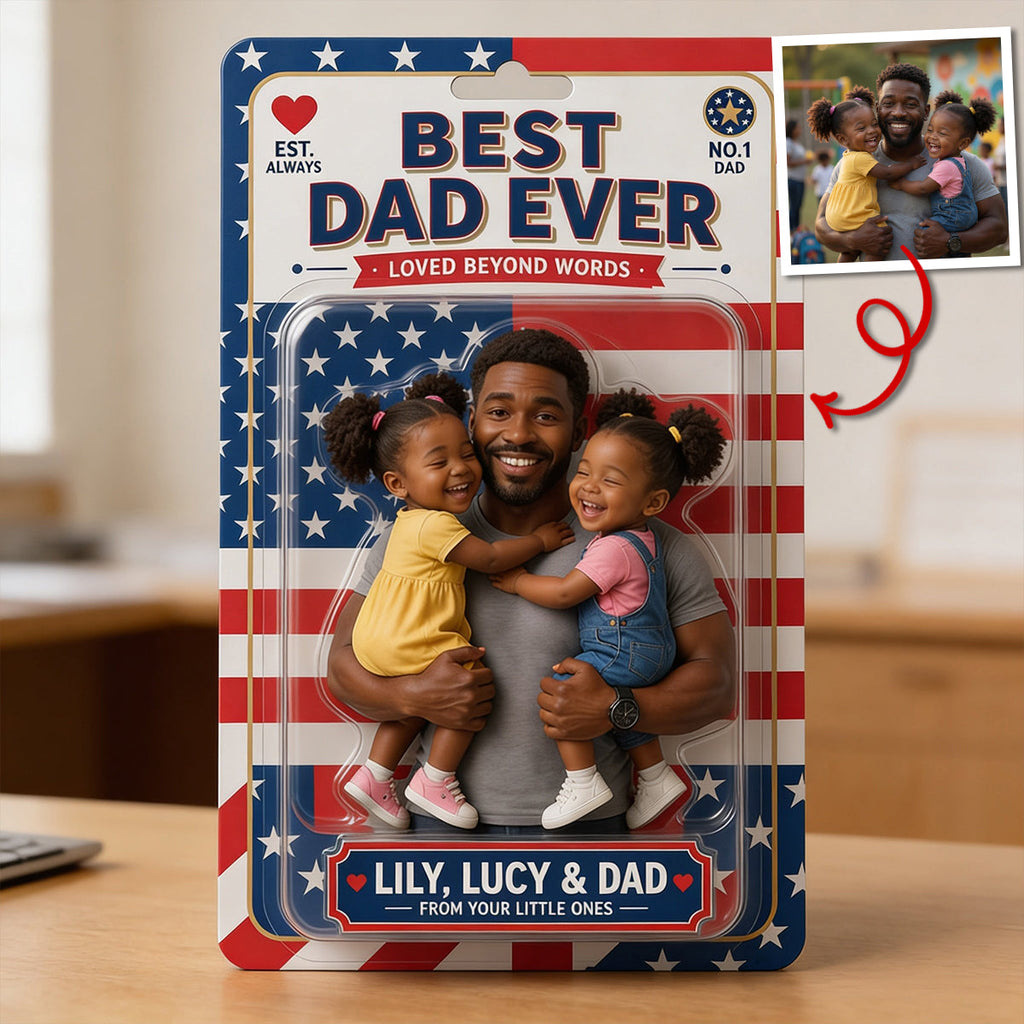 Custom Photo Best Dad Ever Acrylic Plaque - Personalized Gifts For Dad 01tytn040526