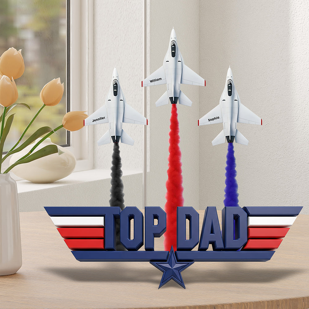 Pilot Dad Personalized Plaque for Dads 128ohqn080626