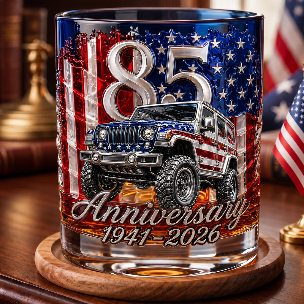 Celebrated 85th Anniversary Drinking Glass - Personalized Gifts 02padt290526