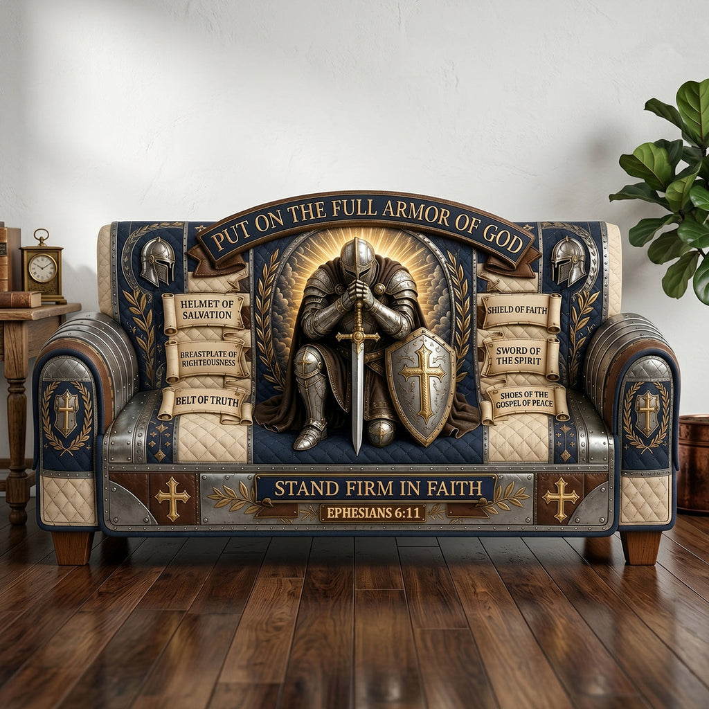 Armor Of God Quilted Sofa Cover - Personalized Gifts For Christian 02tytn220626