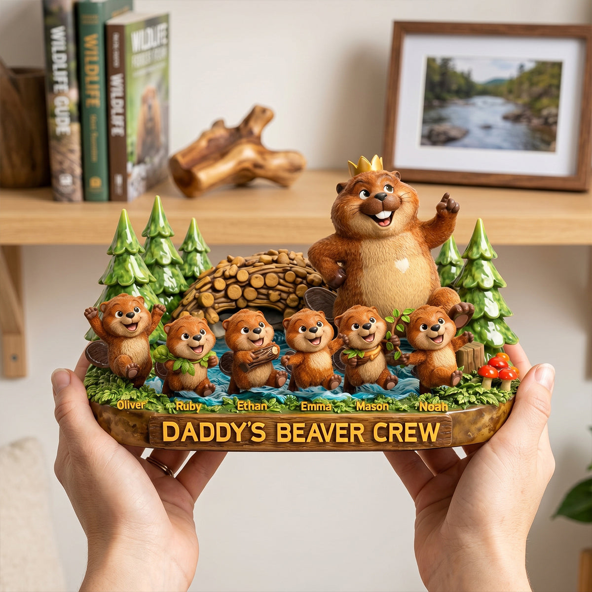 Dad And His Little Adventures Crew Acrylic Plaque - Personalized Gifts For Dads 02totn010526