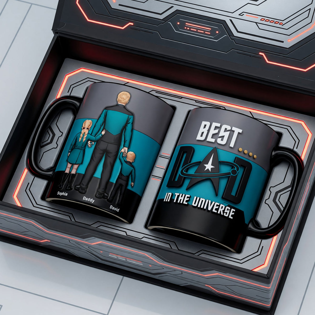 Deep Space Dad Magic Coffee Mug - Personalized Gifts For Dads 01OHQN060526HH
