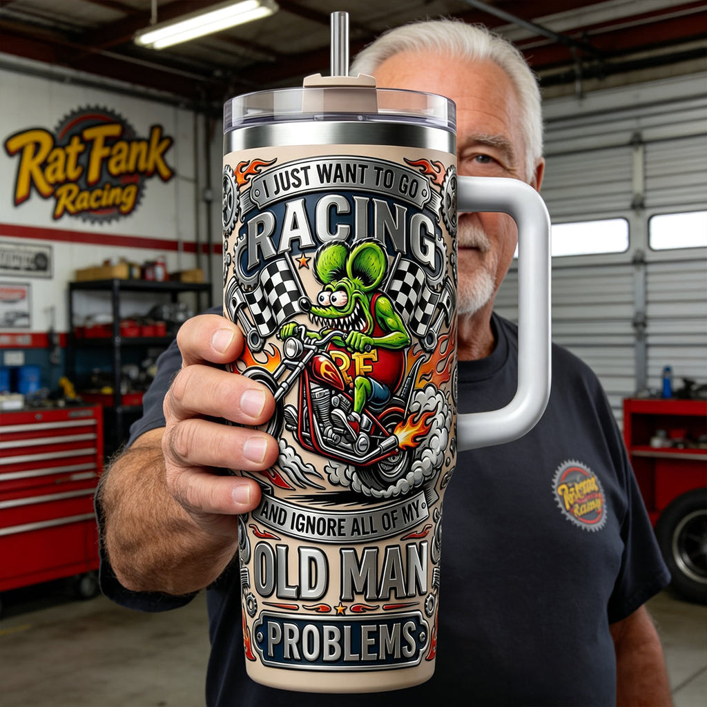 Racing Old Man Tumbler - Personalized Gifts For Racing Lovers 02patn120326