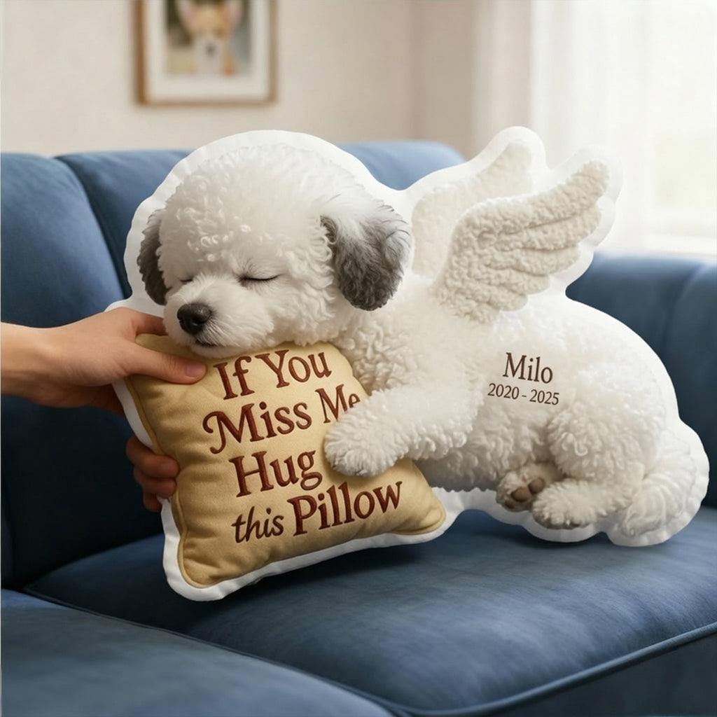 Dog Memorial Custom Shaped Pillow - Custom Photo Gifts For Dog Lover 05tglu020726