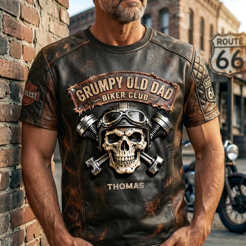 Grumpy Old Dad Motorcycle Personalized Father's Day Gift for Riders 01NALU010626