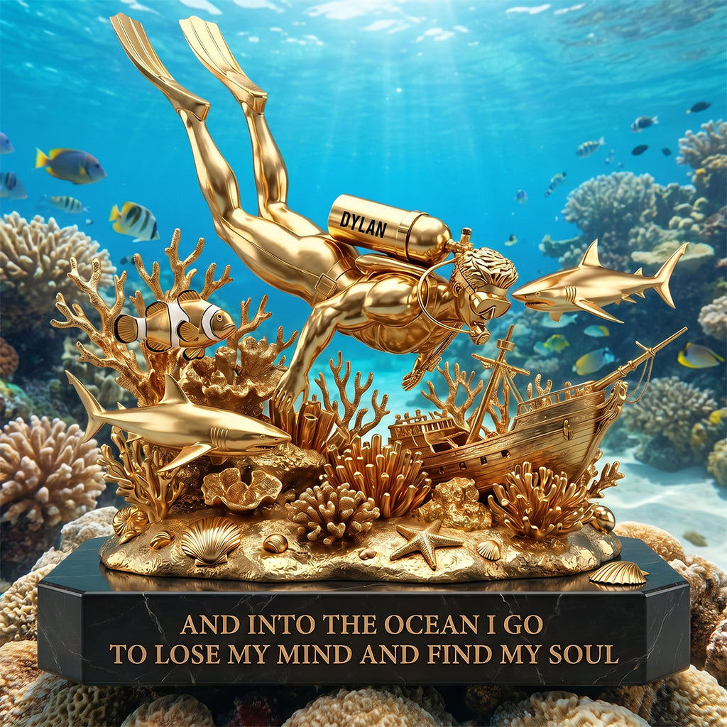 Scuba Diving Acrylic Plaque - Personalized Gifts For For Ocean Lovers 04DTDT260626