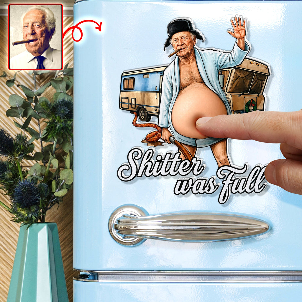 Fun Weird Man Anti-collision Acrylic Fridge Magnet, Personalized Gifts For Him 04qhqn170626