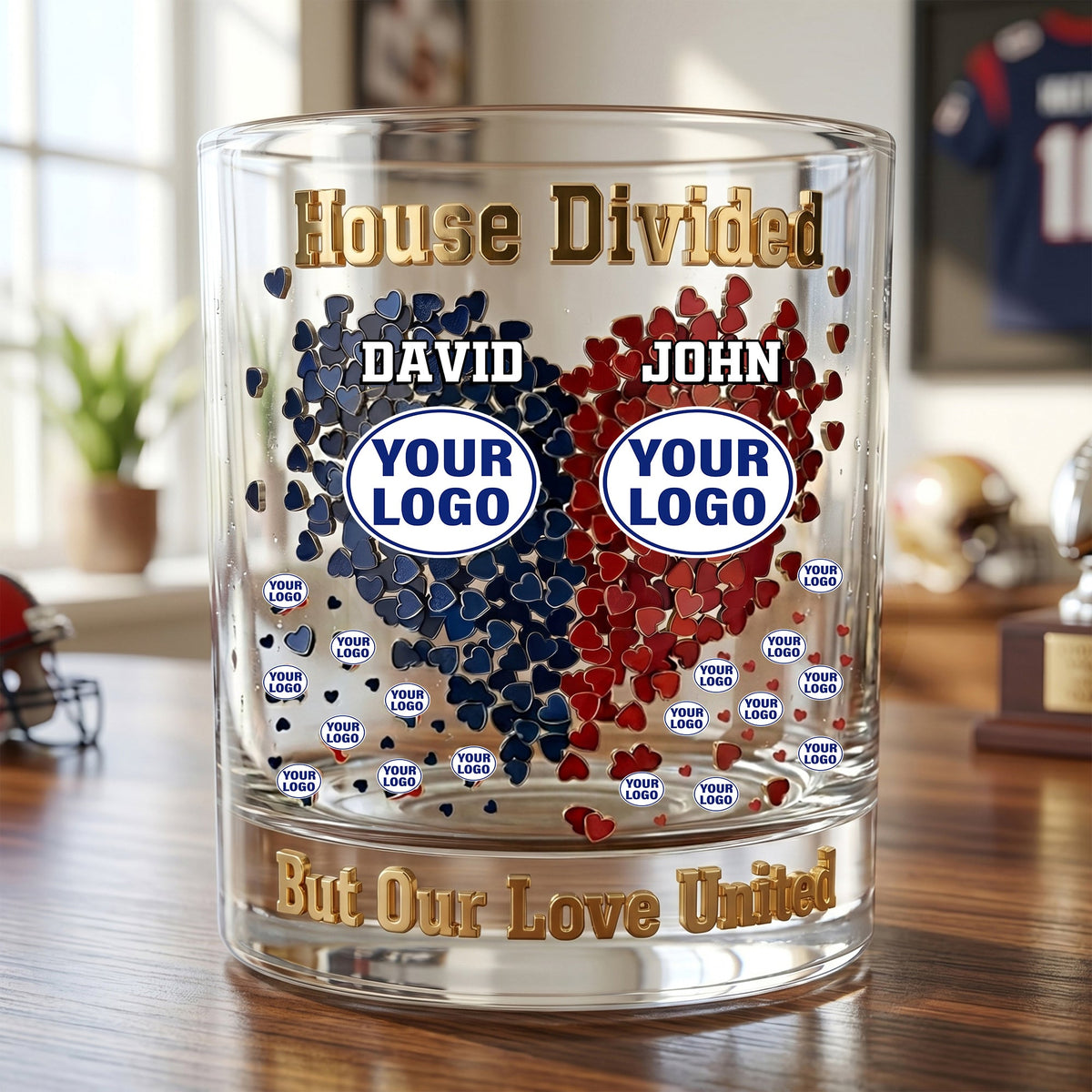 Love United Drinking Glass - Personalized Gifts For Couples 05ohlu170626