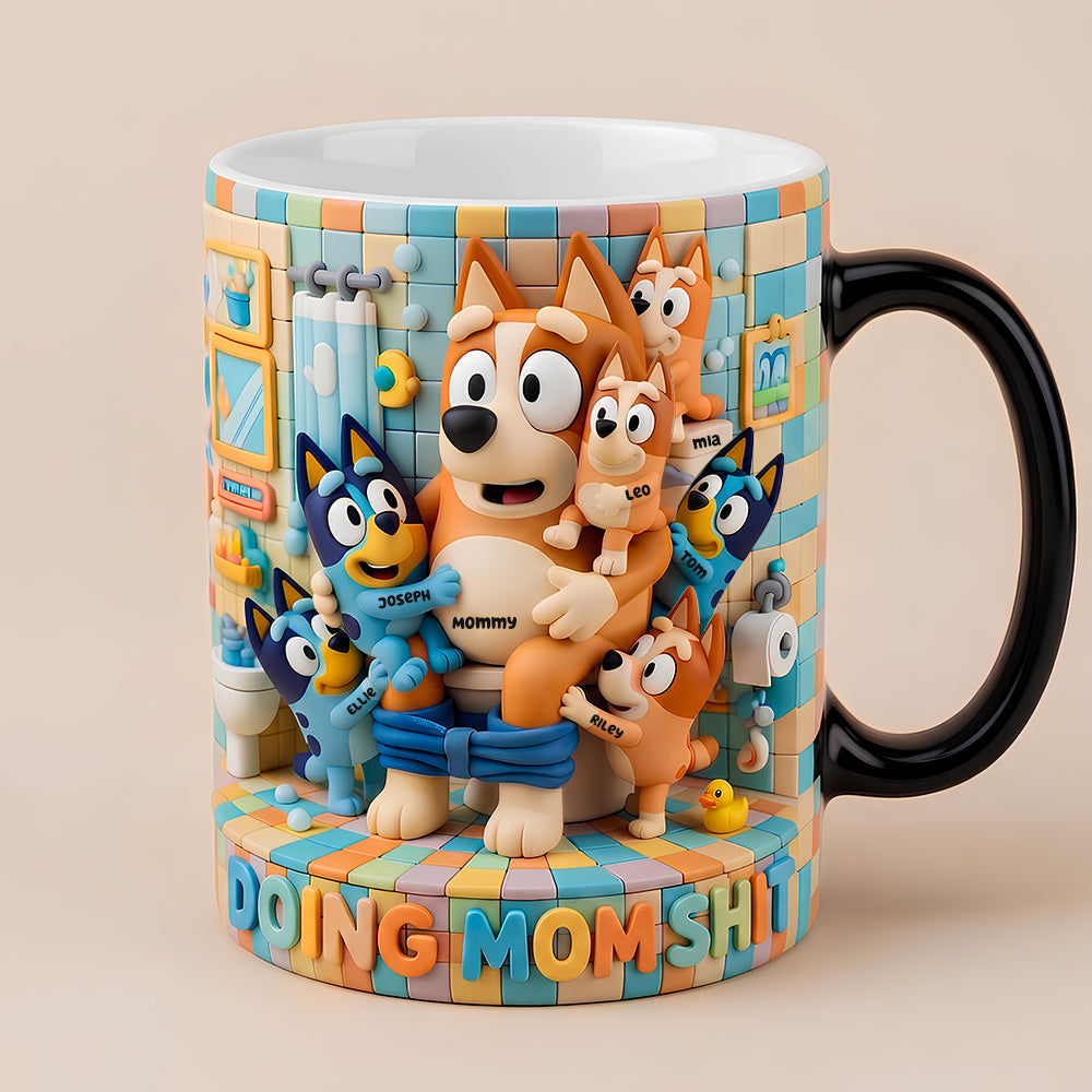 Funny Mom Doing Magic Coffee Mug - Personalized Gifts For Mom 01ohdt170426