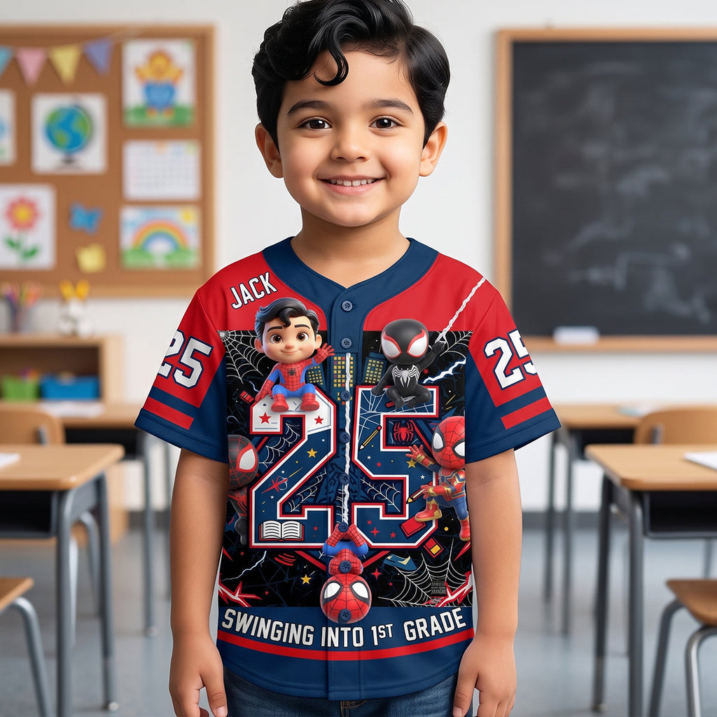 Proactive Back To School Kid Baseball Jersey - Personalized Gifts For Kids 01QHTN030726