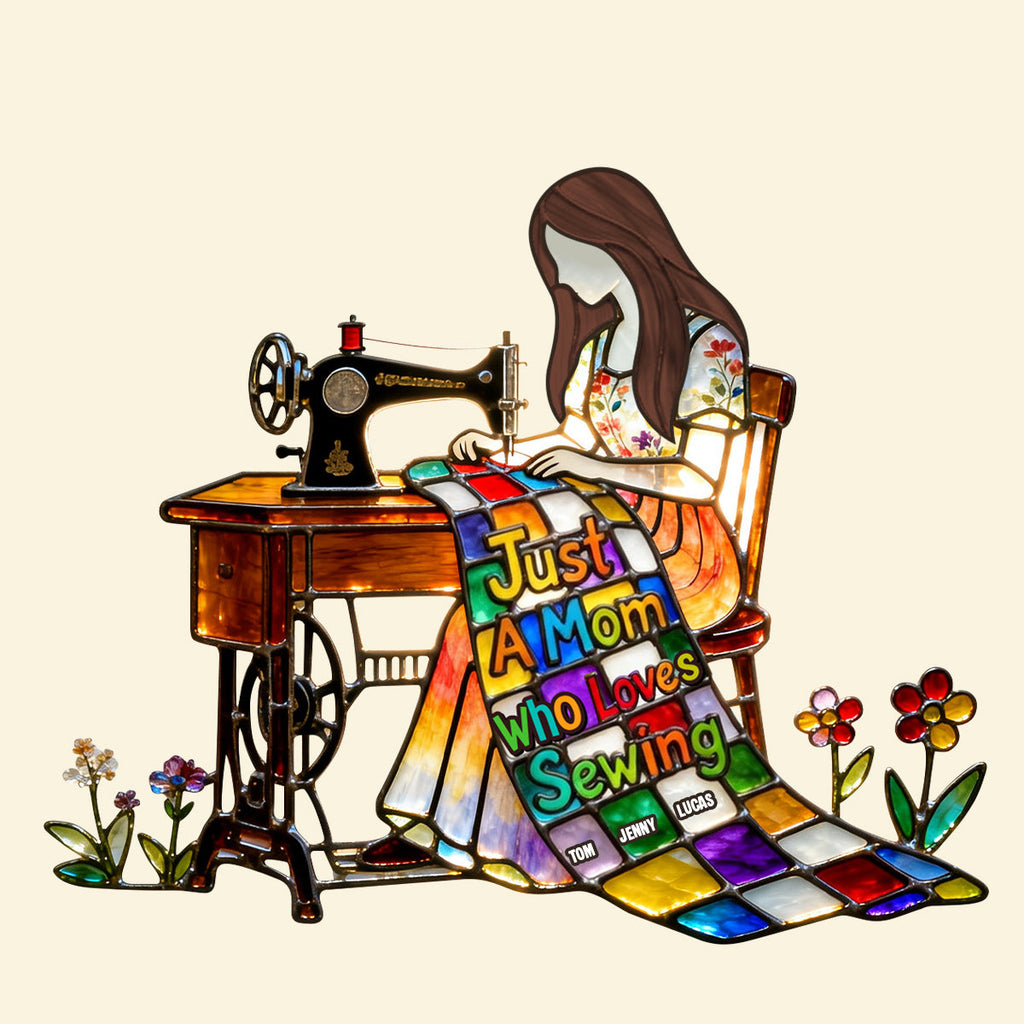Mom’s Sewing Corner Suncatcher - Personalized Gifts For Mom 04OHTN250326