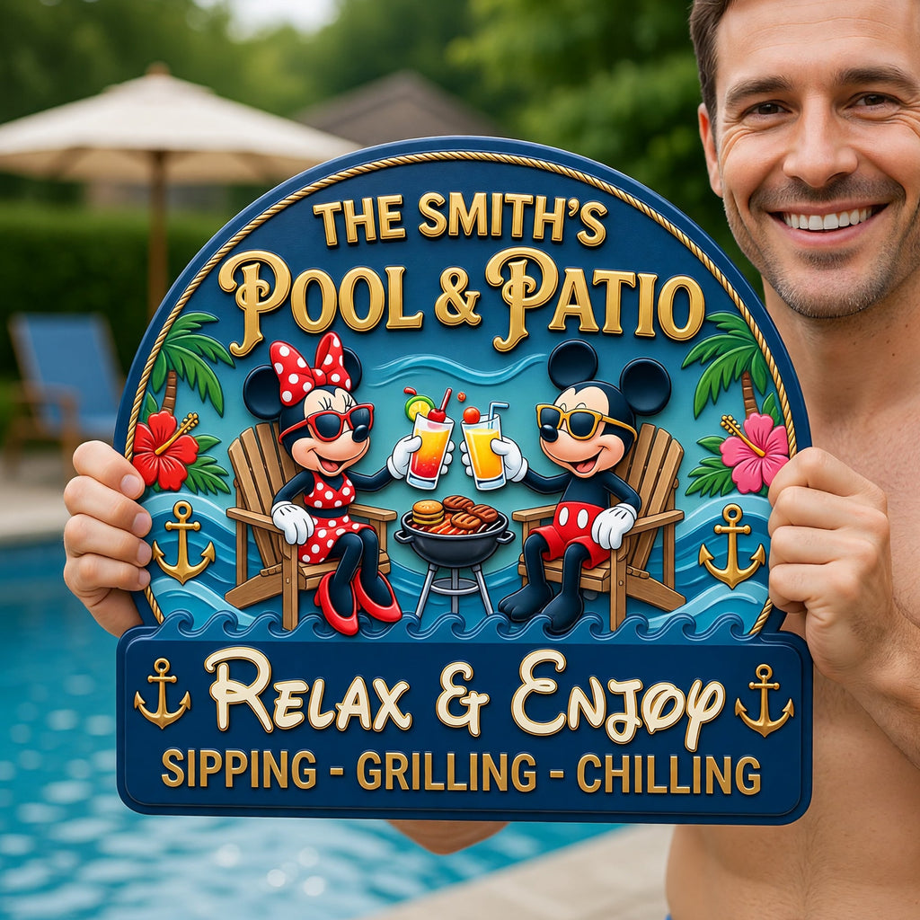Chilling Together Metal Sign - Personalized Gifts For Couple 03TYQN180626