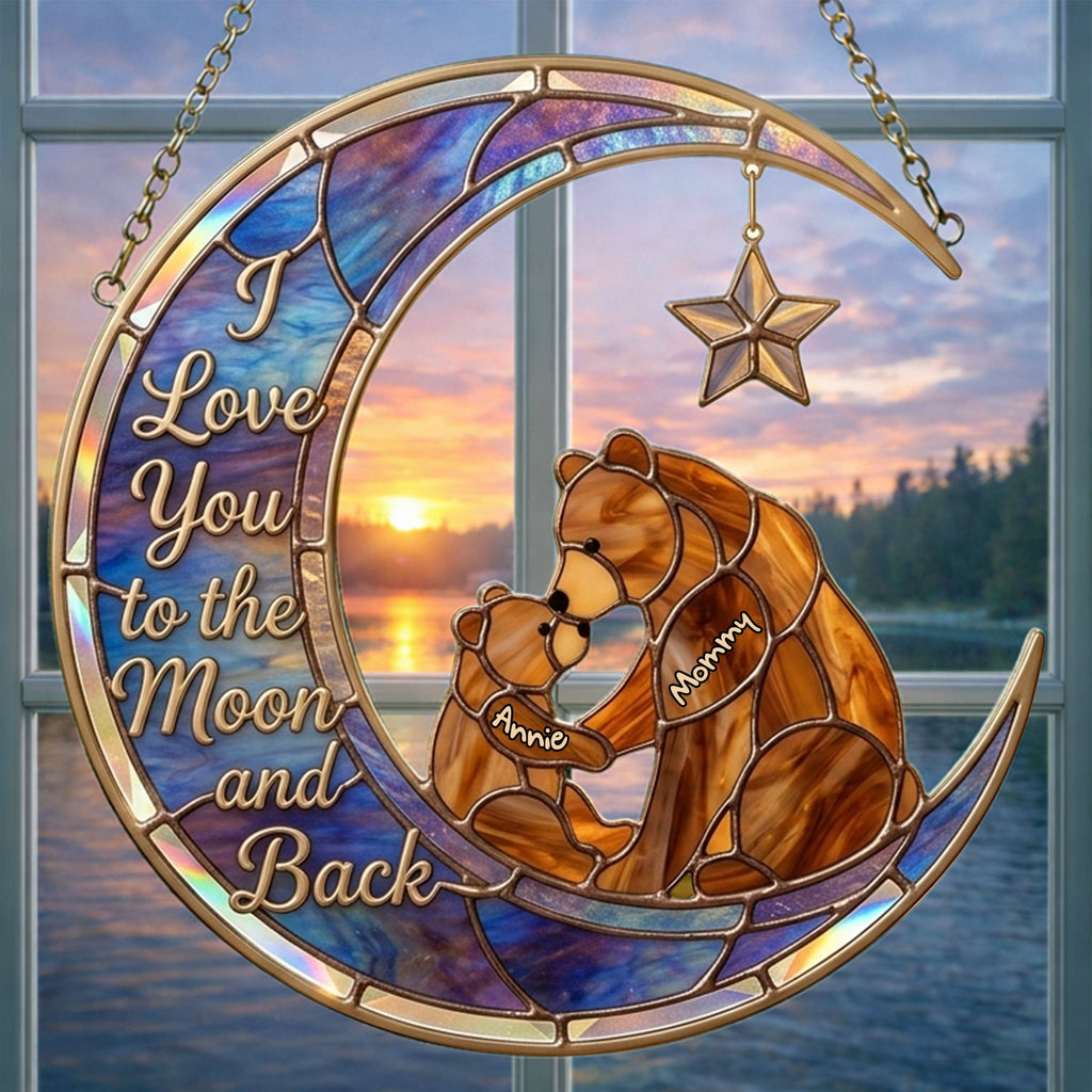 Proud Mama Bear Suncatcher - Personalized Gifts For Mom 05KILU030326