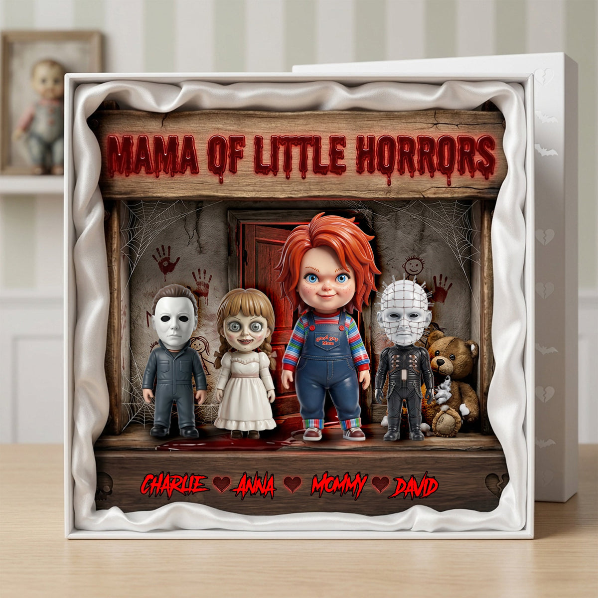 Mama Of Little Horrors Acrylic Plaque - Personalized Gifts For Moms 05TYLU110426