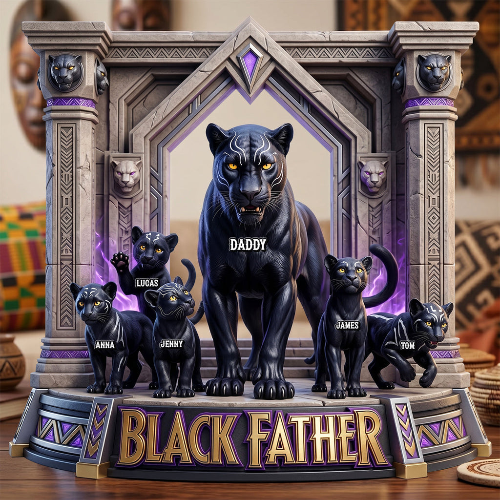 The Best Warrior Dad And Kids Acrylic Plaque - Personalized Gifts For Dads 01hutn200526