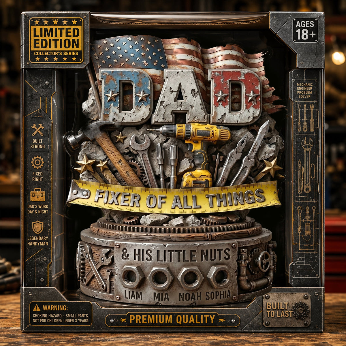 Mastered Handyman Dad Acrylic Plaque, Personalized Gifts For Dads 04QHLU200526