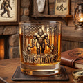 Wild Dad Energy Round Glass - Personalized Gifts For Dads 04NATN010526