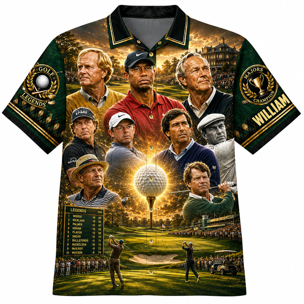 Golf Legends Hawaiian Shirt - Personalized Gifts For Golf Lovers 02natn040726