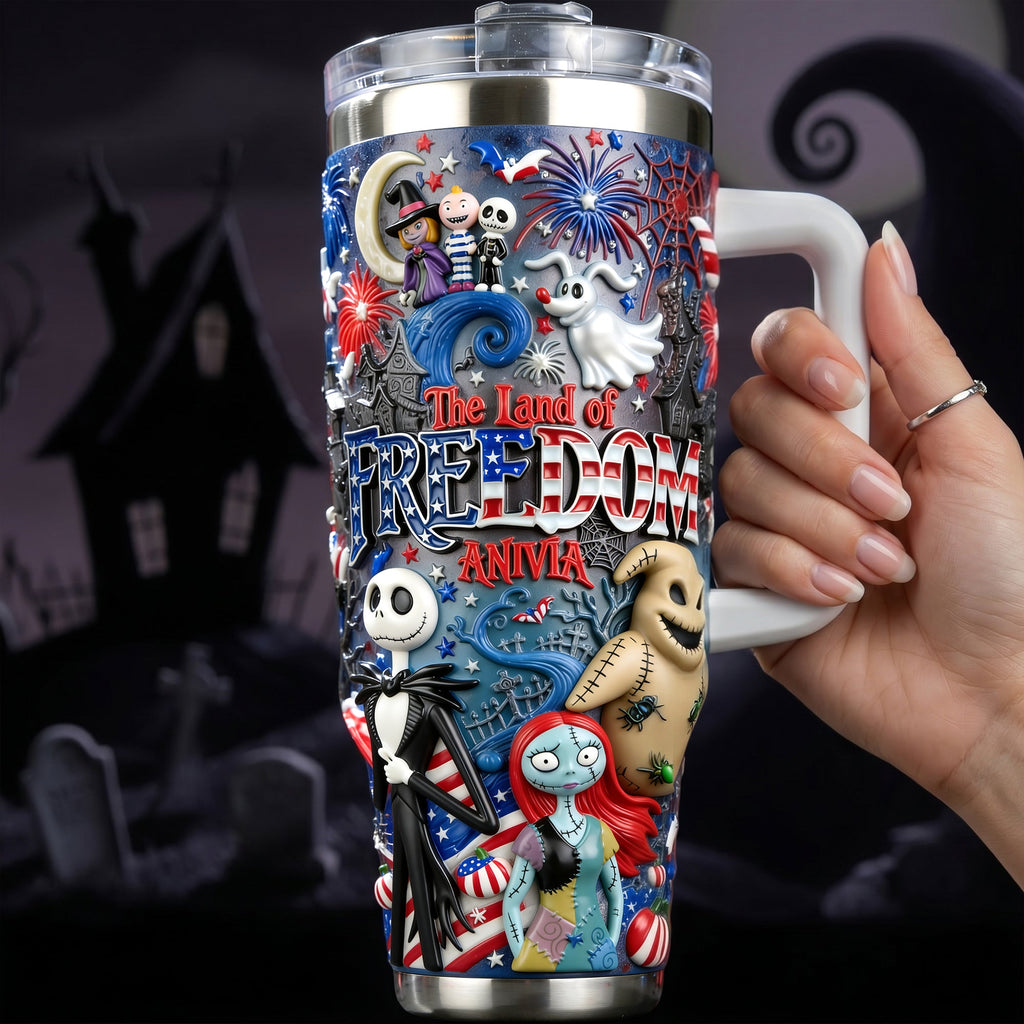 The Land Of Freedom Tumbler - Personalized Gifts For Patriots 01palu060626