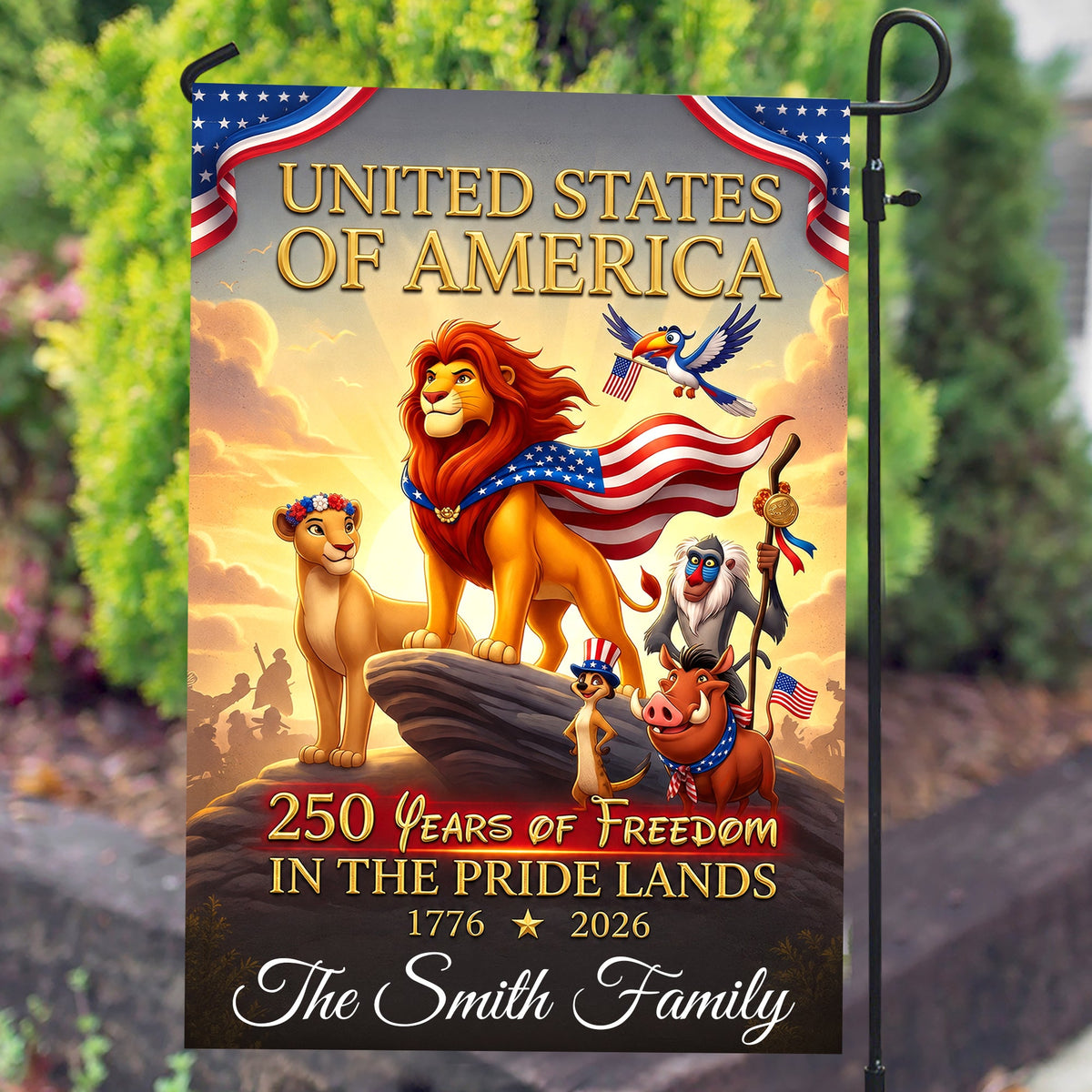 Proud Kingdom Garden Flag, Personalized Gifts For Patriots 03qhqn170626