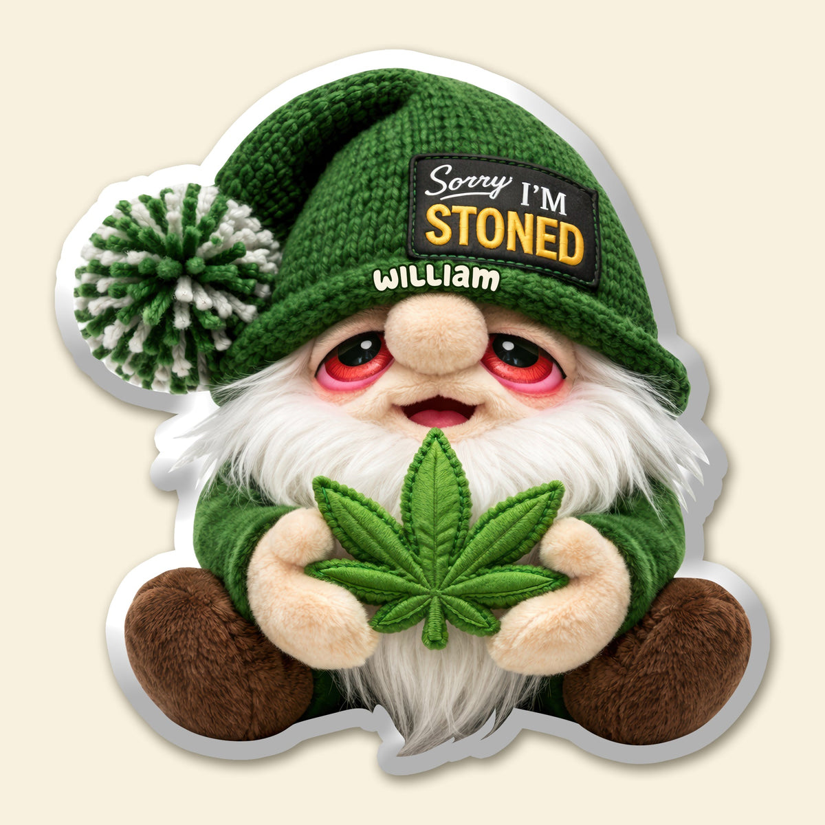 Gnome Stoned Pillow - Personalized Unique Gifts 04TOQN270326
