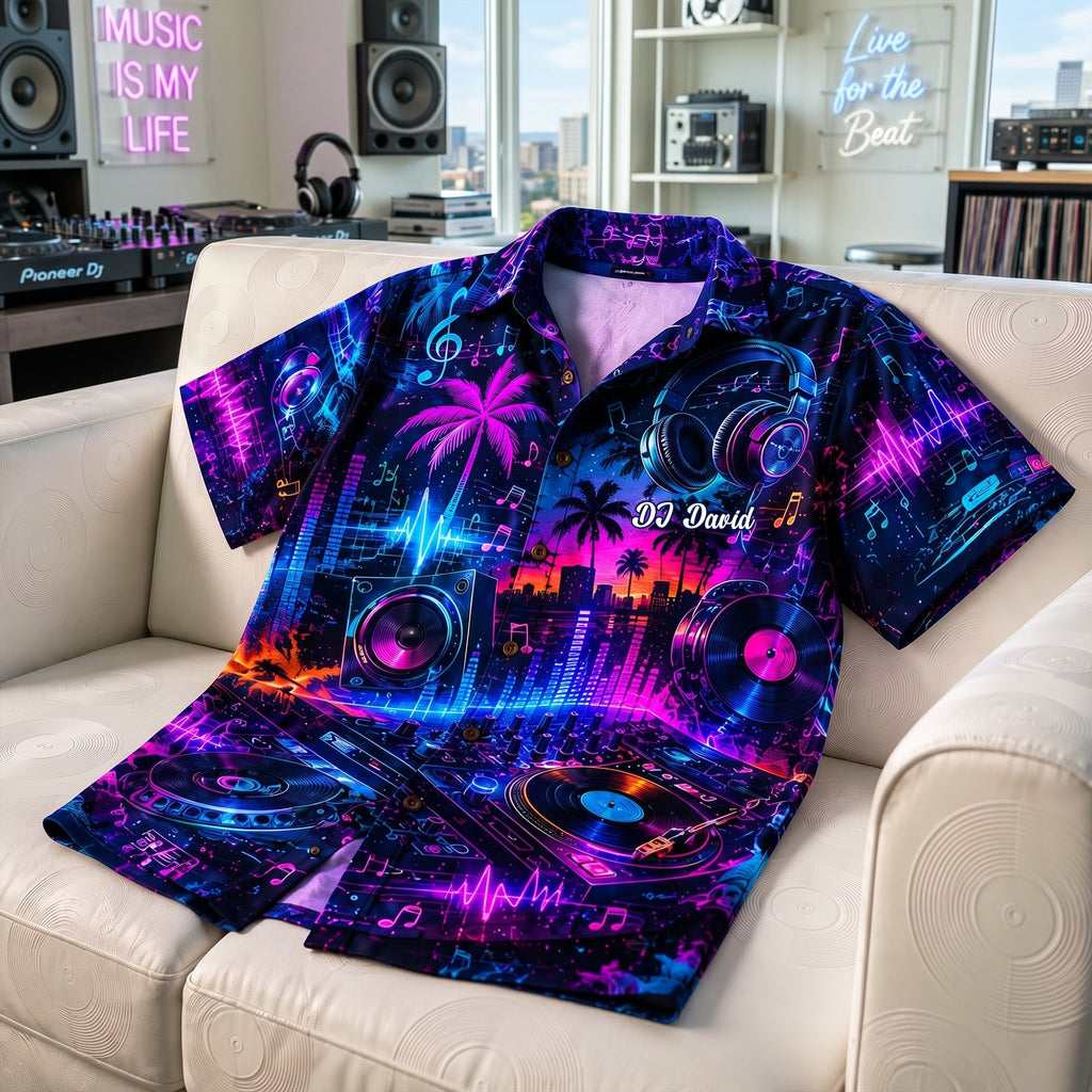 DJ Hawaiian Shirt - Personalized Gifts For Music Lovers 01nalu020626