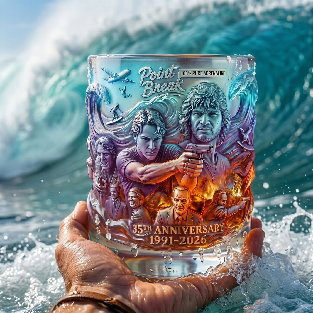 Huge Wave Round Glass, Personalized Gifts For Surfing Lovers 05qhlu160626