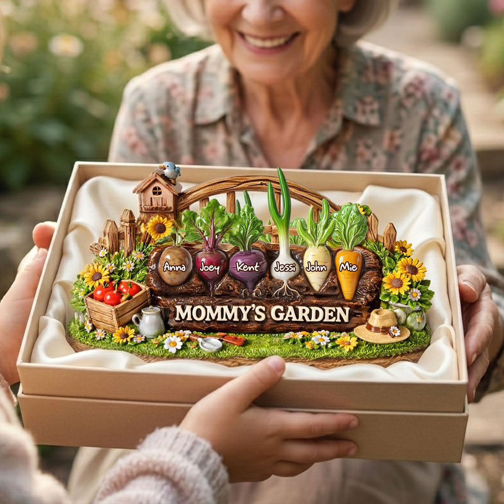 Grandma's Garden Acrylic Plaque - Personalized Mother's Day Gifts 06tylu190326