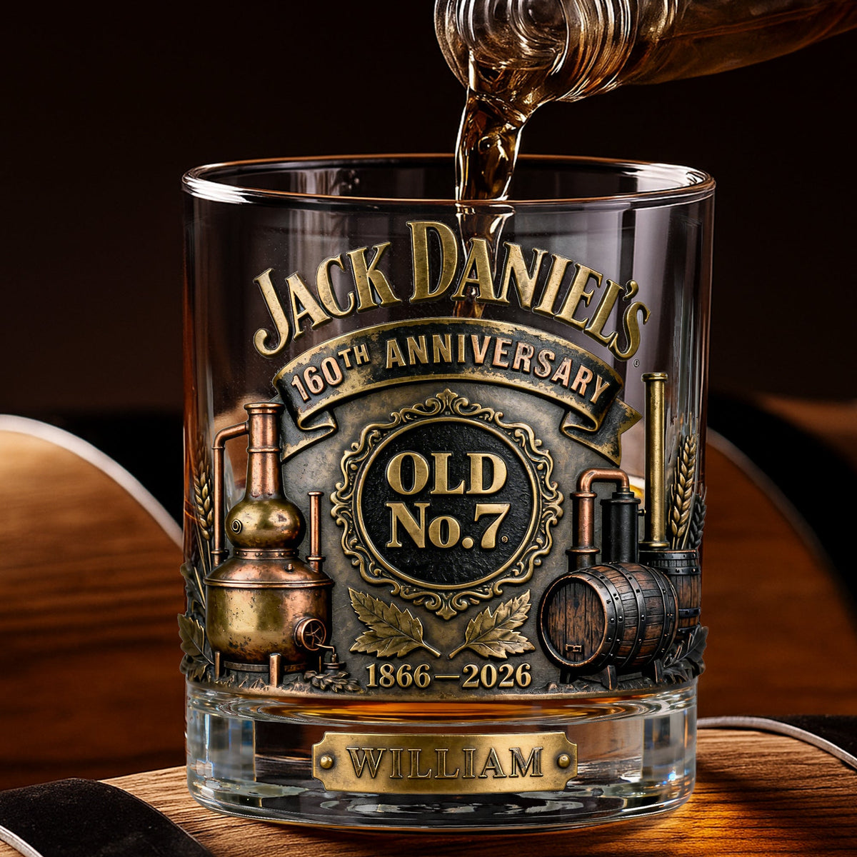 160th Anniversary Round Glass - Personalized Gifts For Drink Lovers 03KILU100326