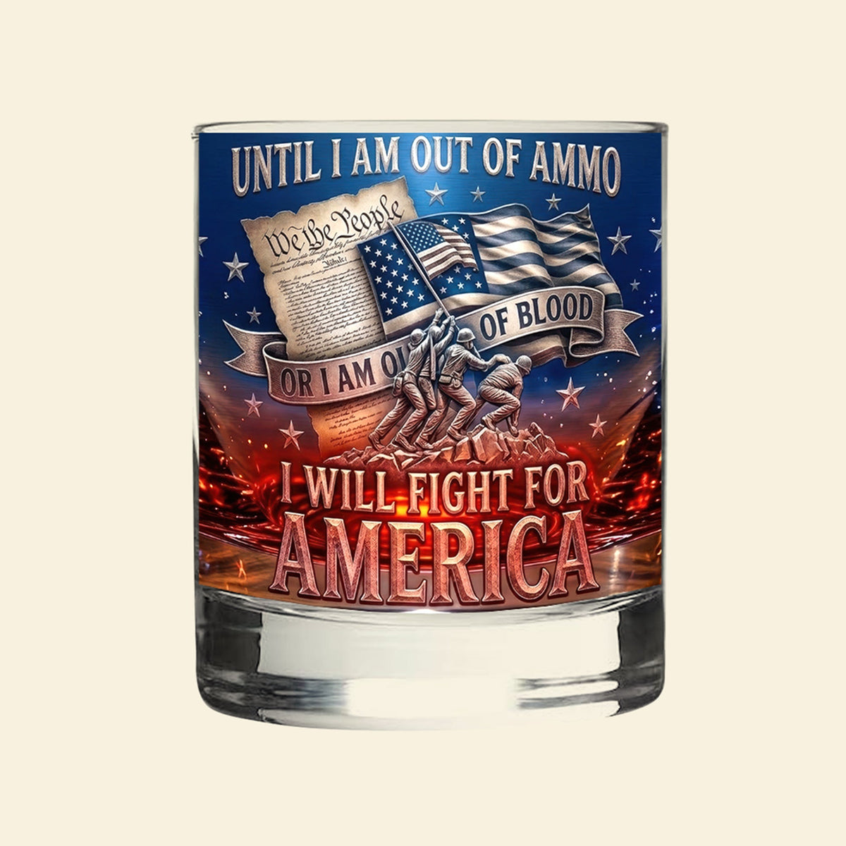 Freedom Round Glass - Gifts For Patriots 04PAQN200326