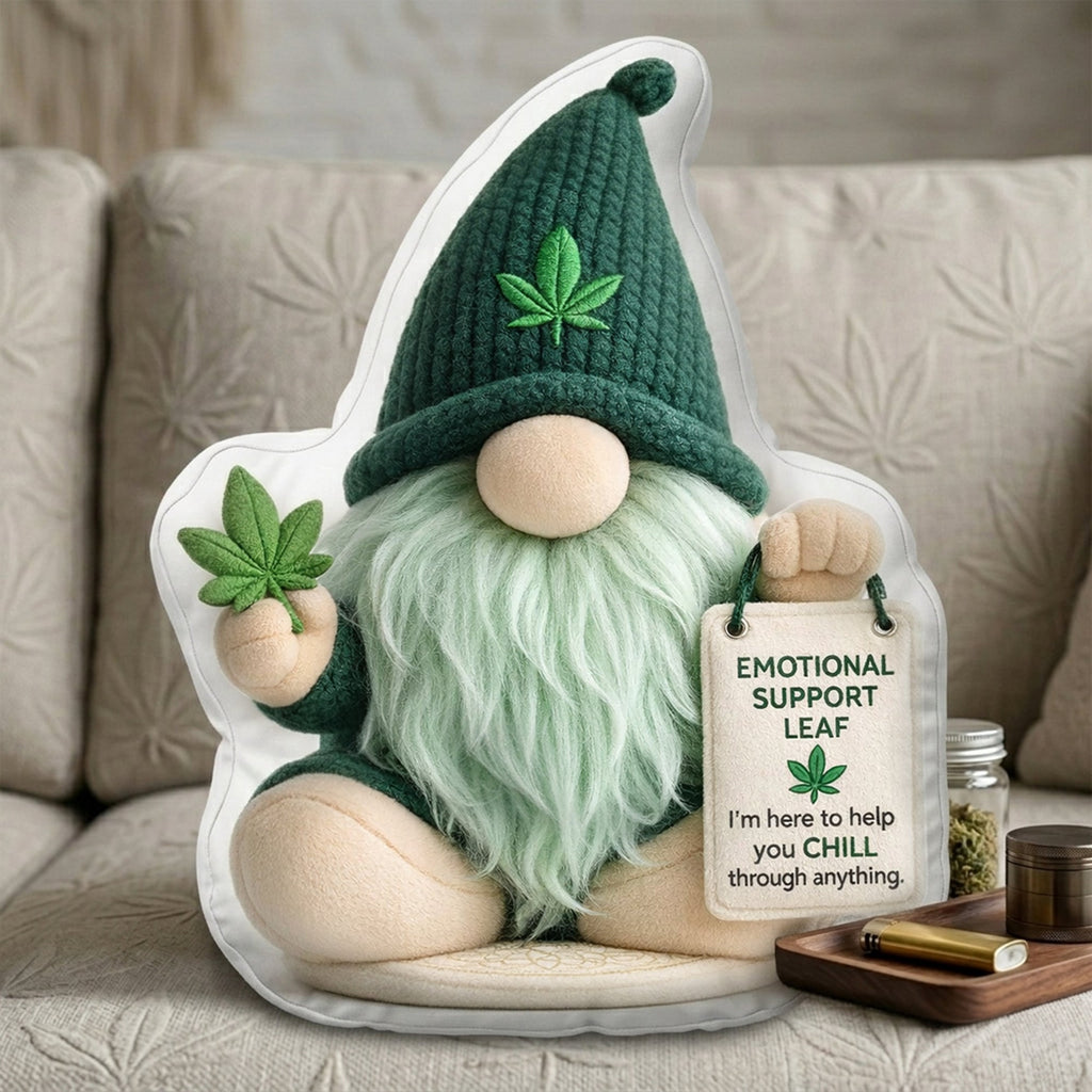 Funny Emotional Support Gnome Pillow  - Personalized Gifts For Smoking Lover Pillow 03TOLU270326
