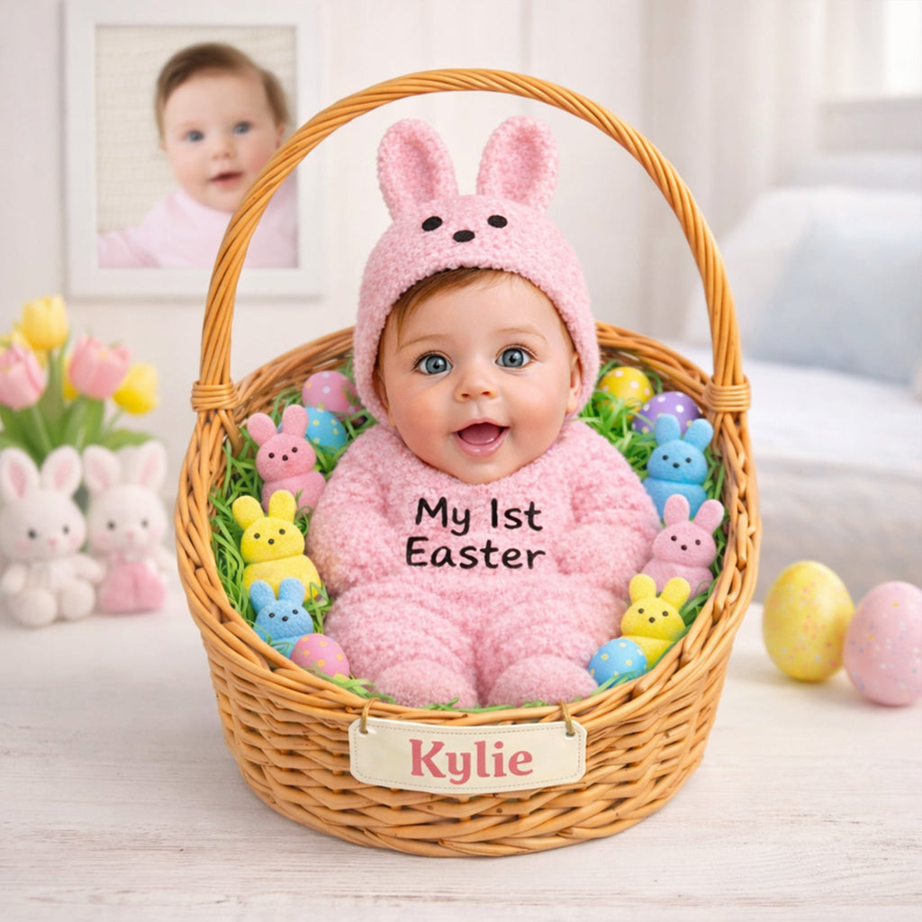 Newborn First Easter Acrylic Plaque - Custom Photo Gifts 01HULU110326-vid