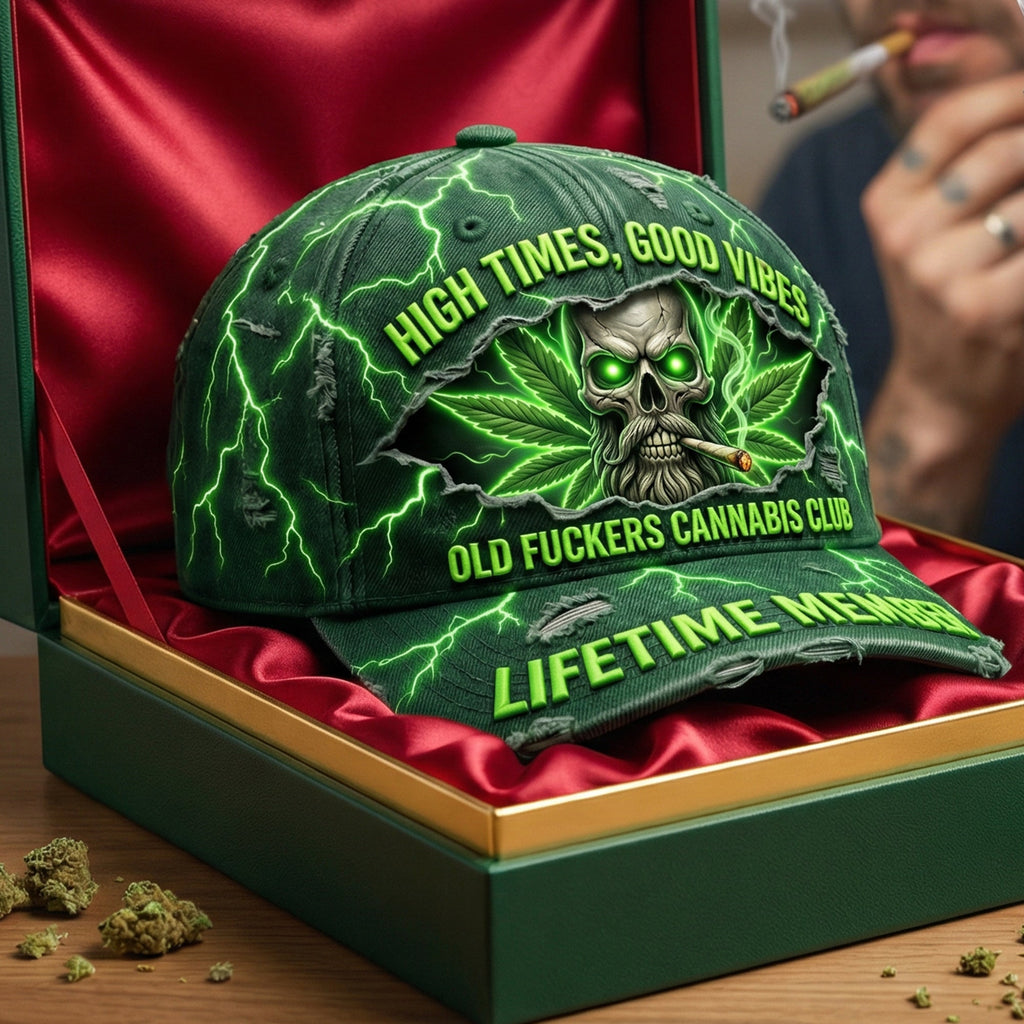 High Times Skull Classic Cap - Personalized Gifts For Stoner Lover Classic Cap 02NAQN040326