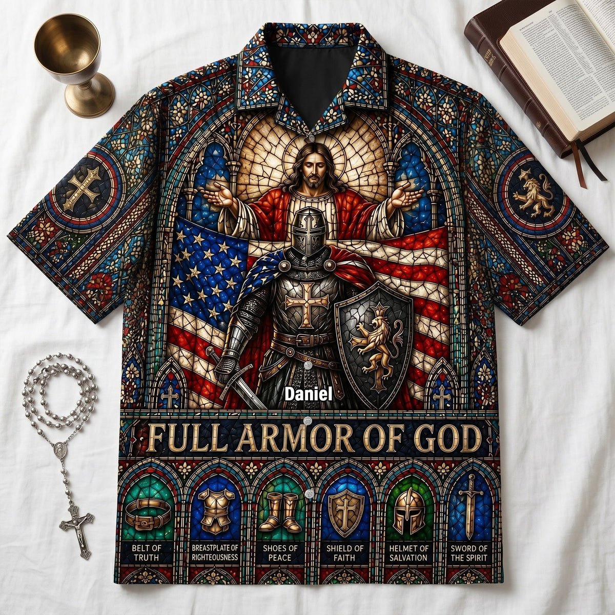 Full Armor Of God Hawaiian Shirt - Personalized Gifts For Christian 02PALU180626