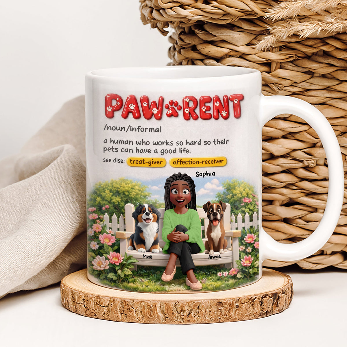 Dog & Cat Mom Coffee Mug - Personalized Gifts For Mothers 03toqn130326