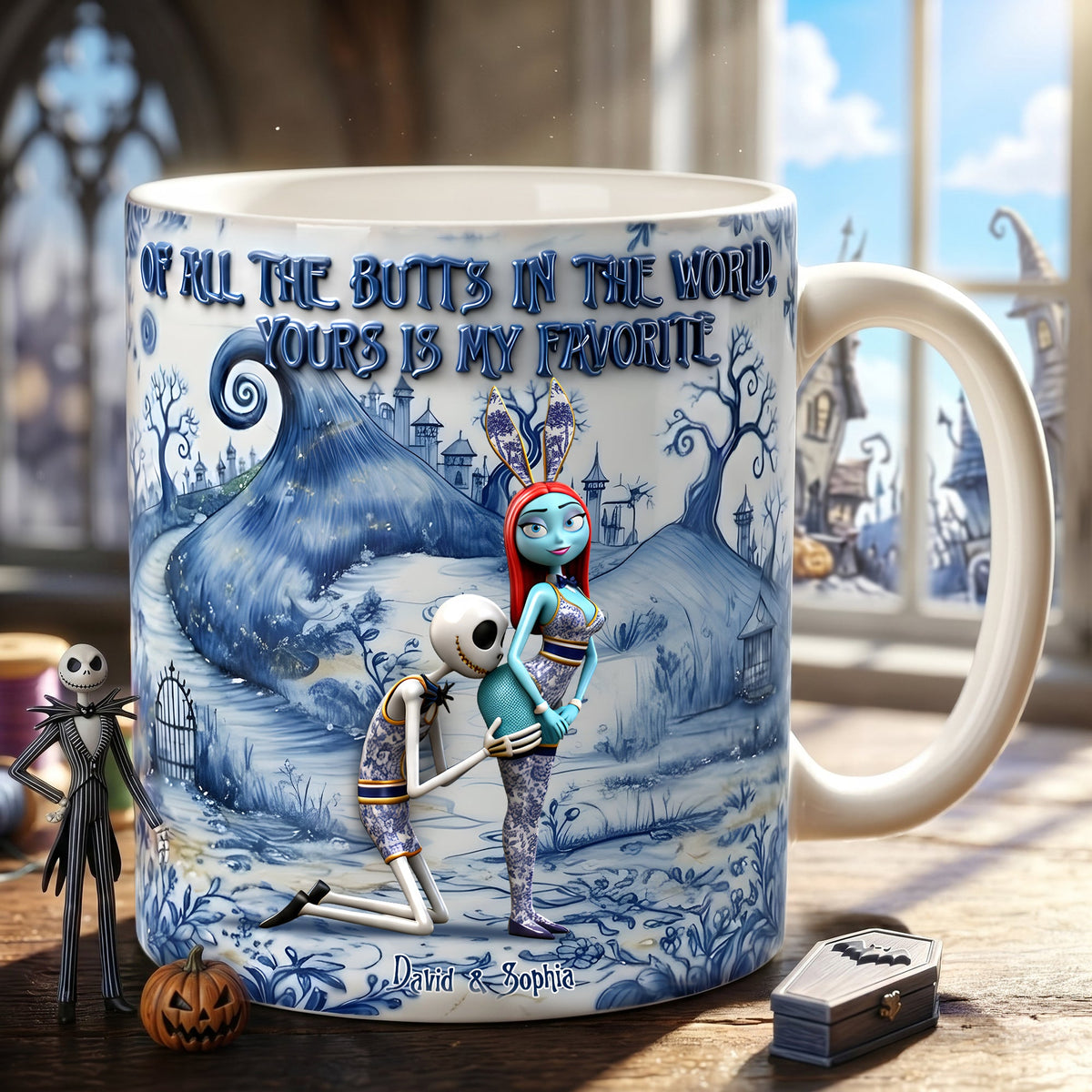 Skeleton Naughty Coffee Mug - Personalized Gifts For Couple 04ohlu030626