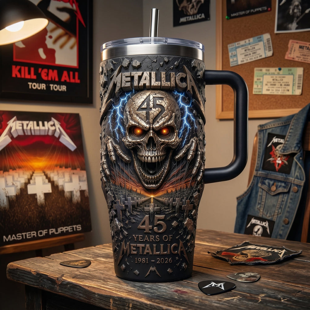 Skull 40oz Tumbler Handle - Anniversary Gifts 04PALU250526