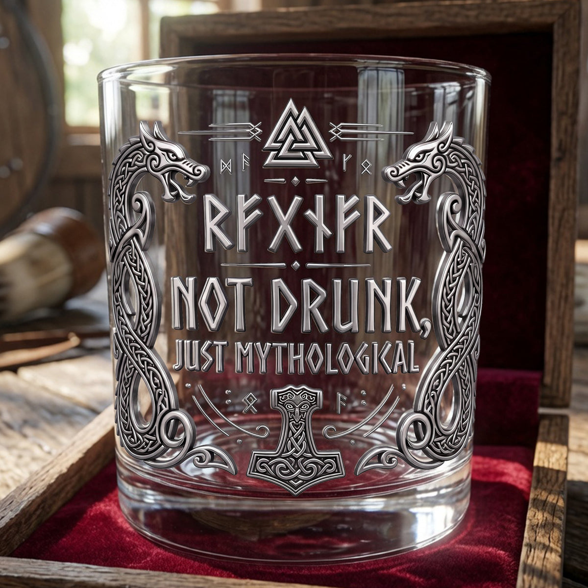 Viking Drinking Glass - Personalized Gifts 05nalu100726