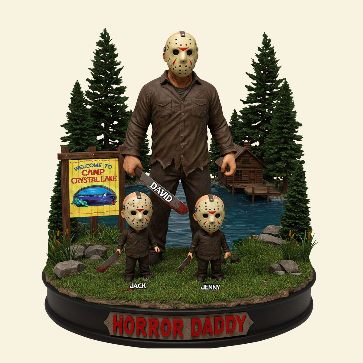 Horror Dad Acrylic Plaque - Personalized Gifts For Father's Day Plaque 031QHTN050525