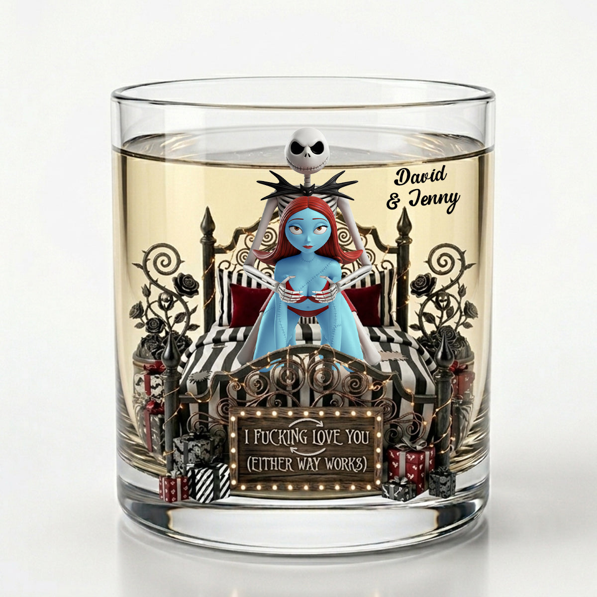 Naughty Couple Round Glass - Personalized Gifts For Couple 01ohtn100626