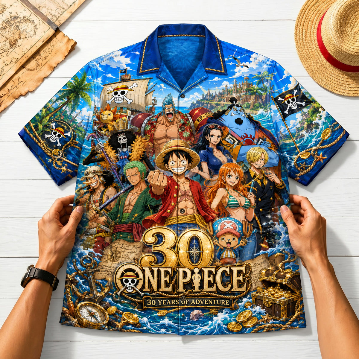 30 Years Of Adventure Hawaiian Shirt - Personalized Gifts For Anime Lovers 05nalu110626