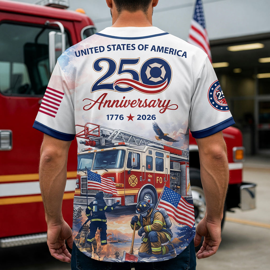 Heroic American Firefighter Jersey - Personalized Gifts For Firefighter 04qhqn180626