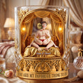 Naughty Couple Round Glass - Personalized Gifts For Couple 04ohlu080626