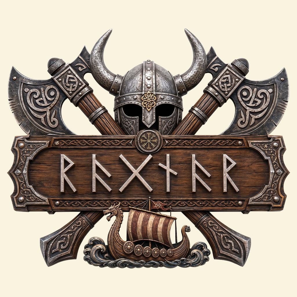 Viking Style Acrylic Sign - Personalized Gifts For Warriors 04NATN100726