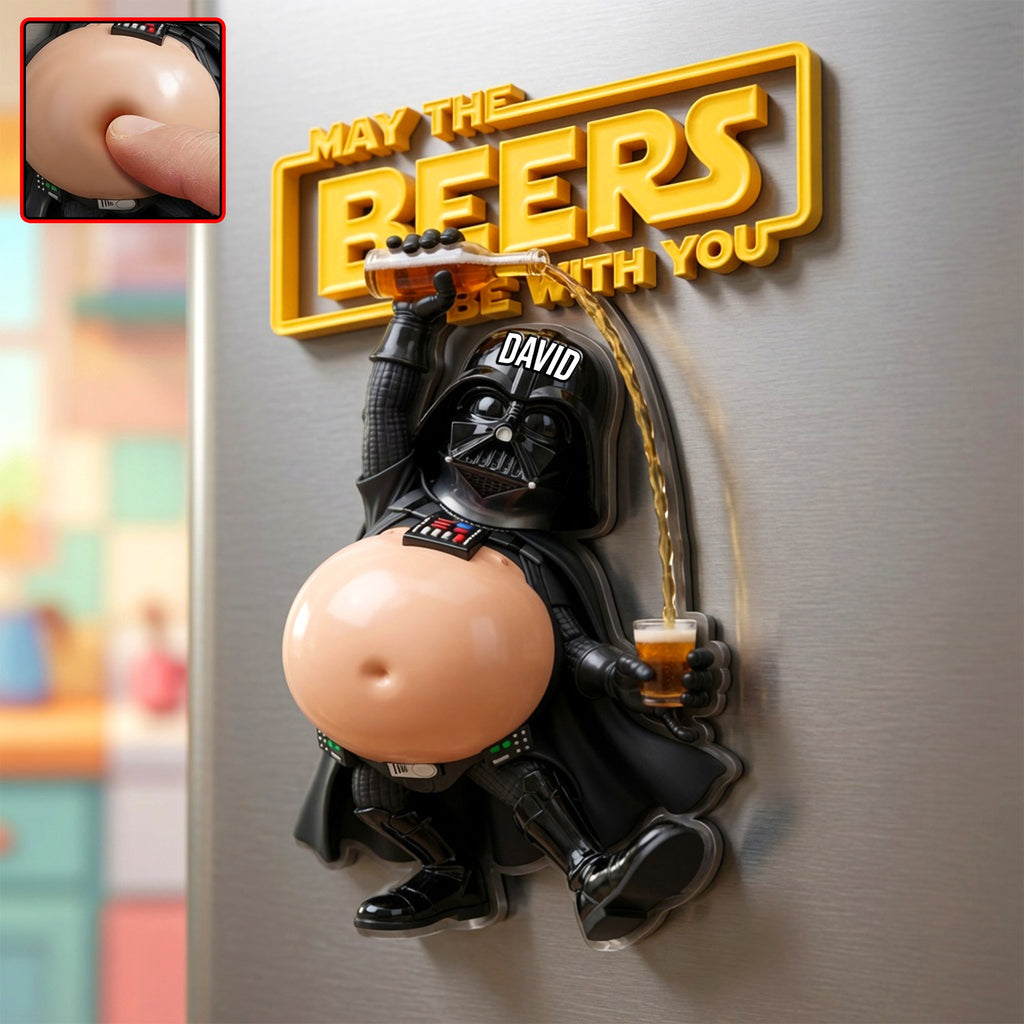 Funny Beers Warrior Anti-collision Acrylic Fridge Magnet - Personalized Gifts 07toqn240626