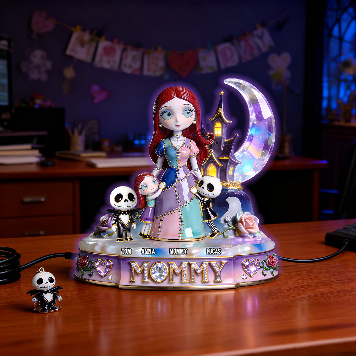 Dark Fantasy Mom & Kids Light Box - Personalized Gift For Mothers 02pgtn200426